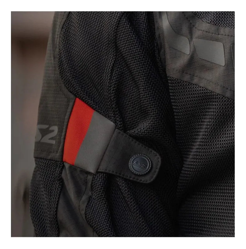 Jaqueta Ls2 Garda Masculina Motociclista Preto Vermelho