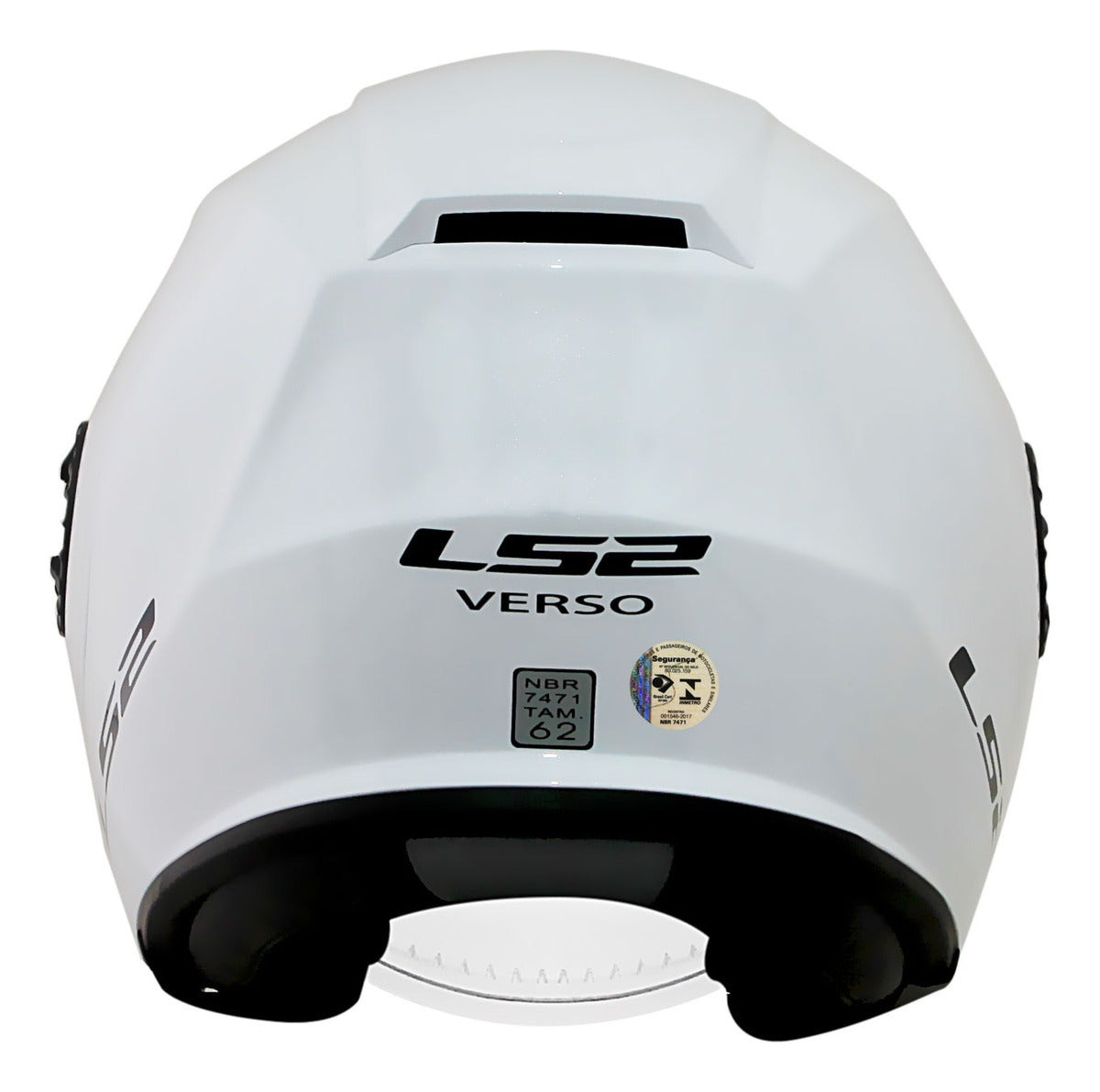 Capacete Ls2 Verso Monocolor Branco