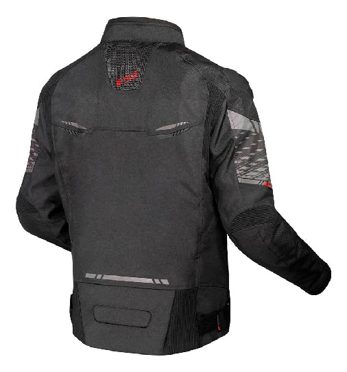 Jaqueta Ls2 Apex Preta Cinza