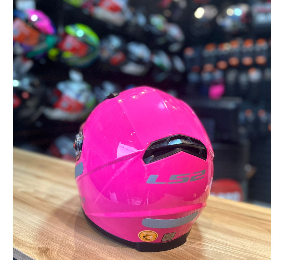 Capacete Fechado Ls2 Classic Ff358 Monocolor Pink Rosa