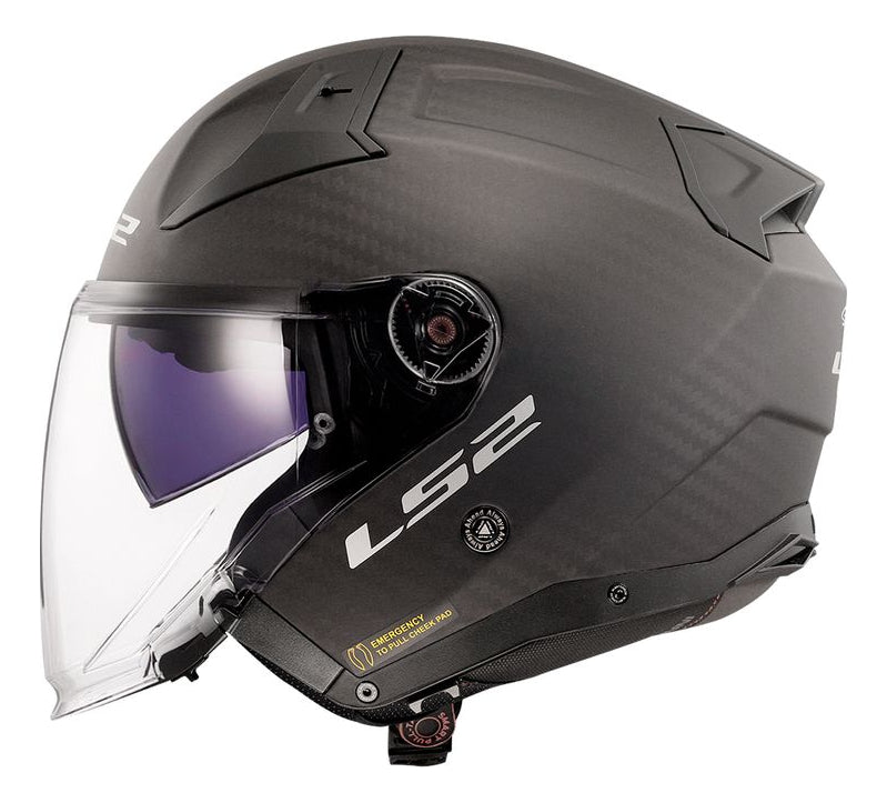 Capacete Ls2 Of603 Infinity Ii C Solid Matte Carbon