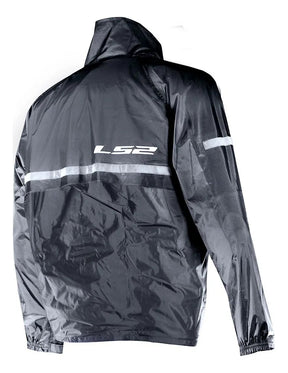 Capa De Chuva Ls2 Fluxus Evo Cinza Vermelho