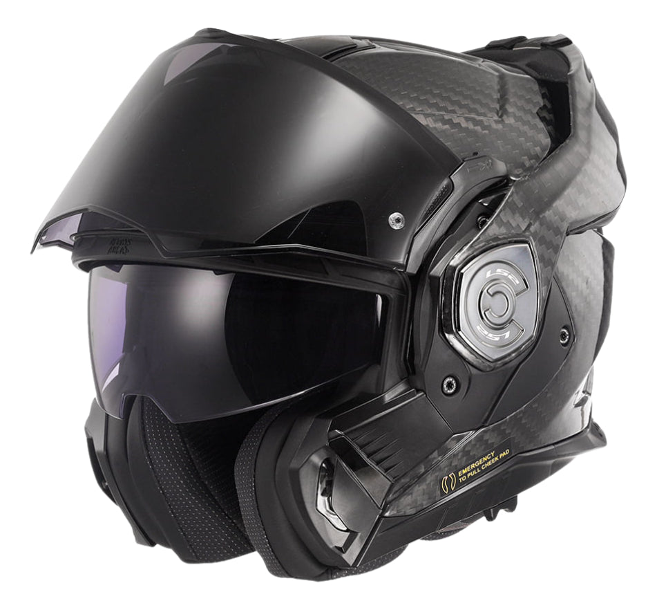 Capacete Ls2 Ff901 Advant X Carbon Solid Óculos Sol