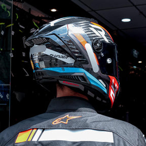 Capacete Para Pista Ls2 Ff805 Thunder C Supra Azul/vermelho