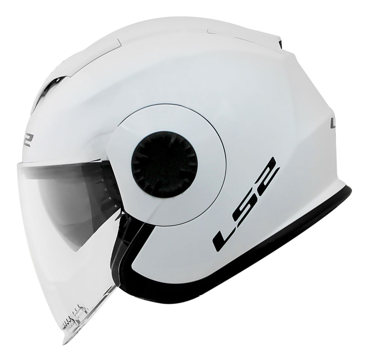 Capacete Ls2 Verso Monocolor Branco