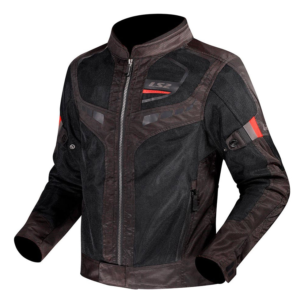 Jaqueta Ls2 Masculina Motociclista Garda Preto Ventilada