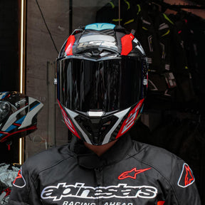Capacete Para Pista Ls2 Ff805 Thunder C Supra Azul/vermelho