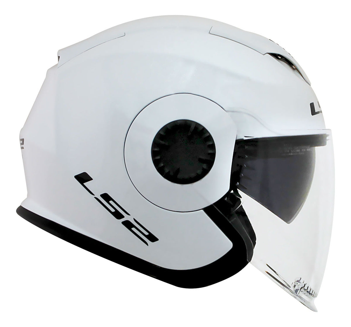 Capacete Ls2 Verso Monocolor Branco