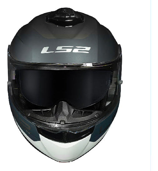 Capacete Ls2 Ff908 Strobe Ii Victory Cinza Fosco Azul