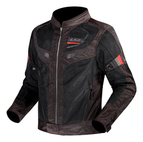 Jaqueta Ls2 Garda Masculina Motociclista Preto Vermelho