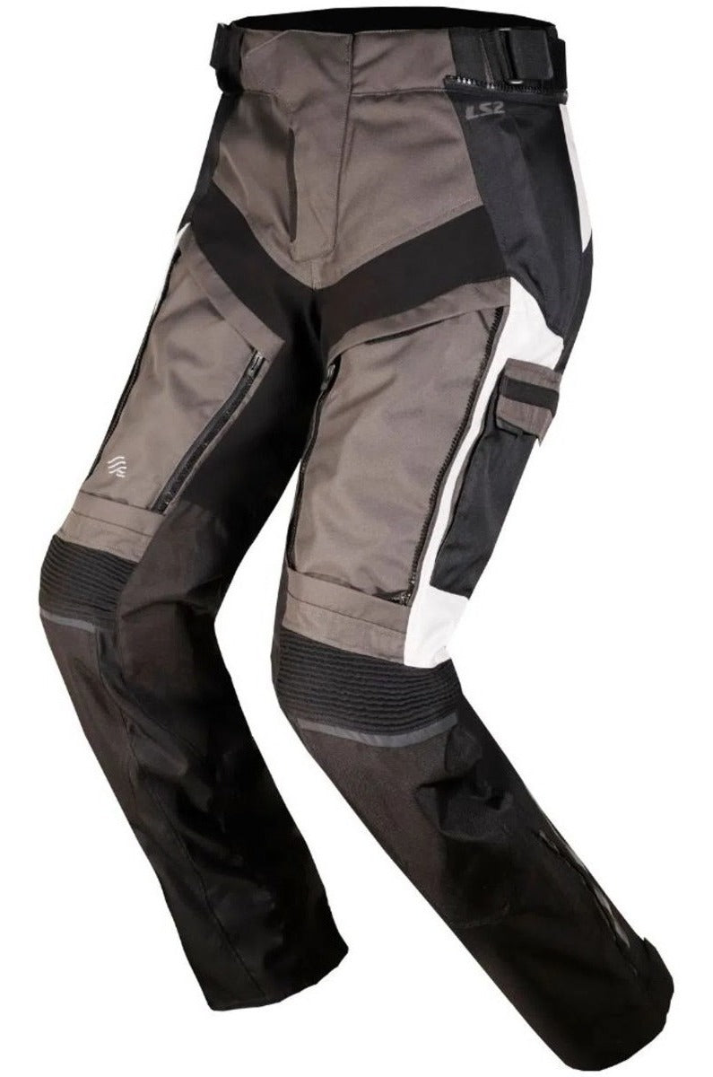 Calça Para Moto Ls2 Norway Preto E Cinza Impermeável