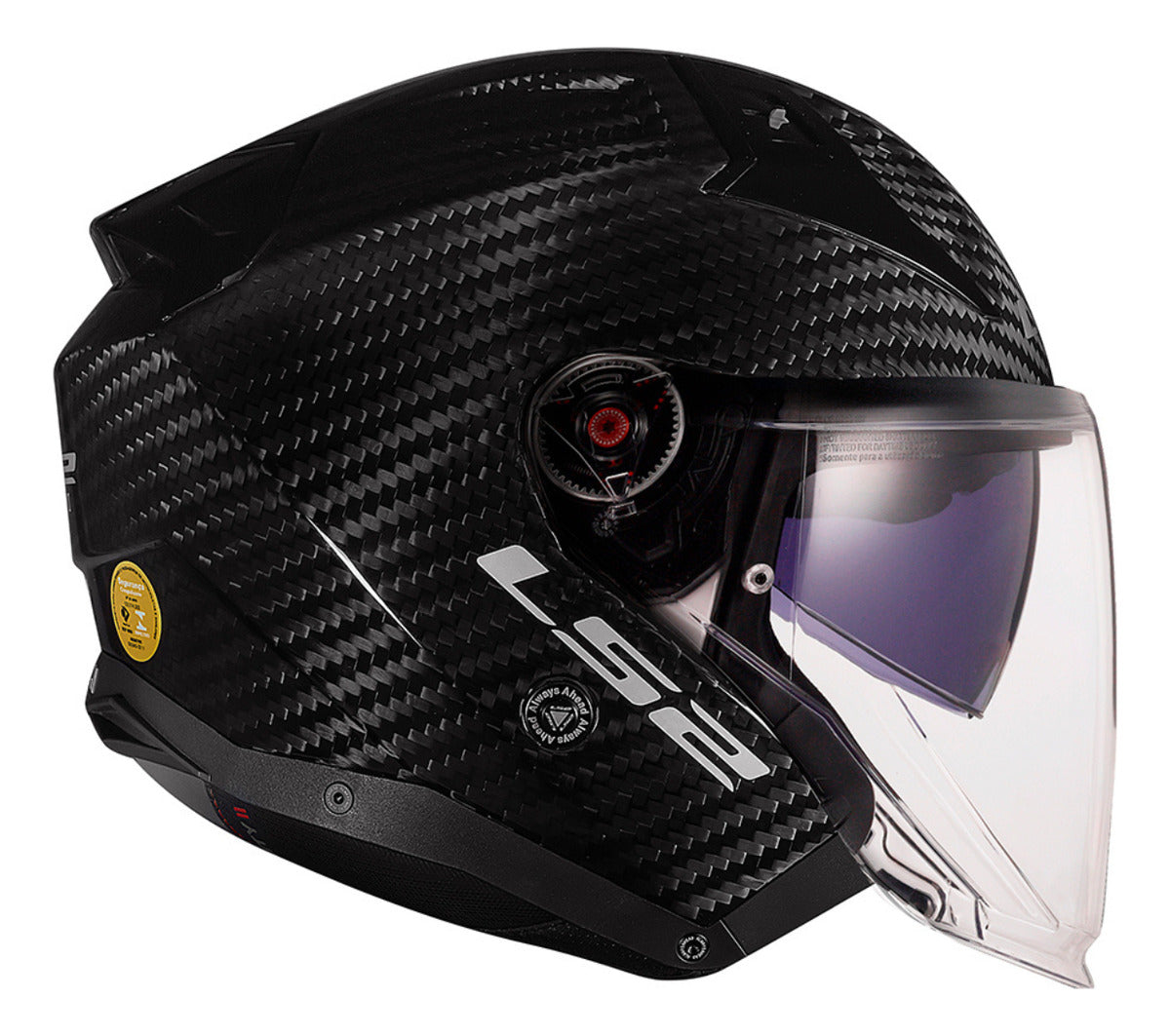 Capacete Motociclista Fibra Carbono 6k Ls2 Of603 Infinity Ii