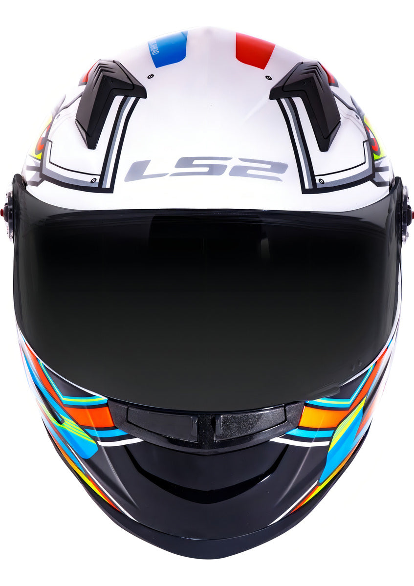 Capacete Ls2 Ff358 Classic Xdron Neon Orange Laranja X Dron
