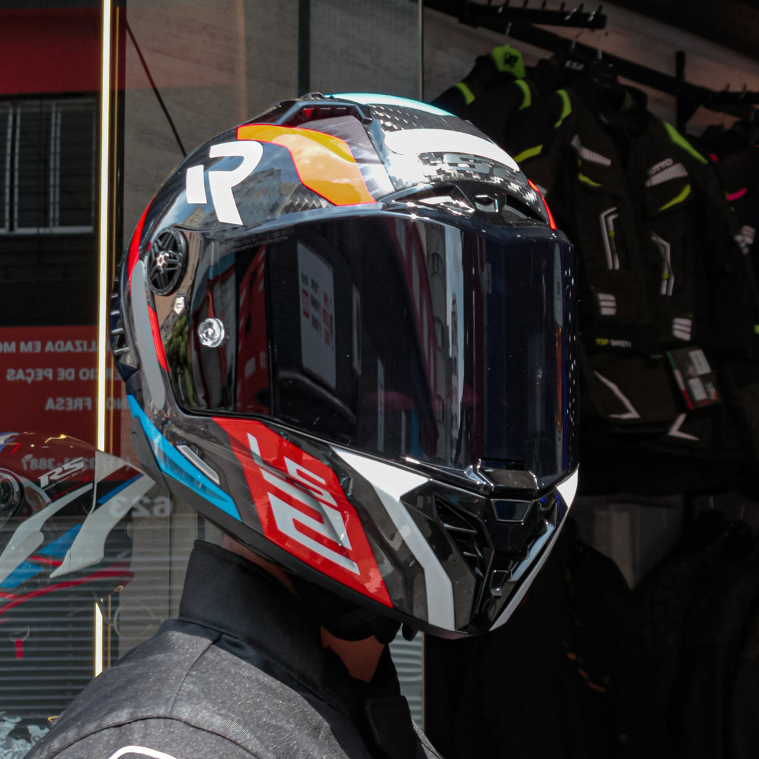 Capacete Para Pista Ls2 Ff805 Thunder C Supra Azul/vermelho