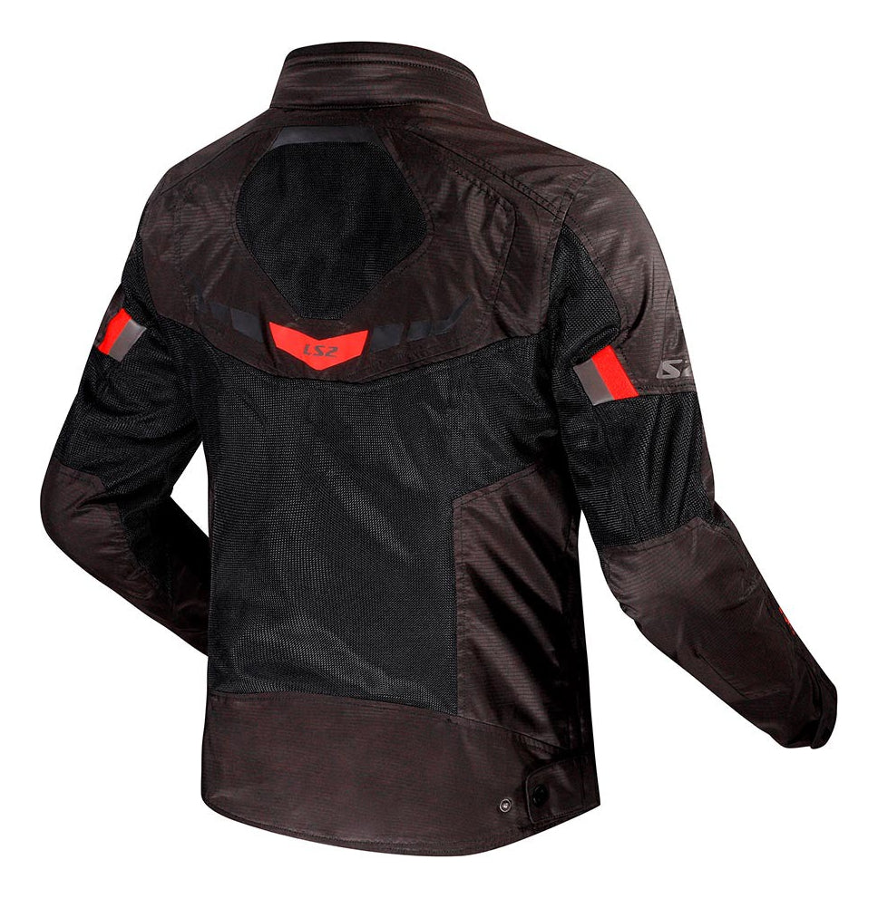 Jaqueta Ls2 Masculina Motociclista Garda Preto Ventilada
