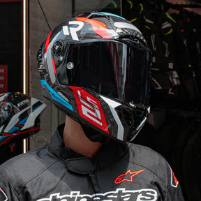 Capacete Para Pista Ls2 Ff805 Thunder C Supra Azul/vermelho
