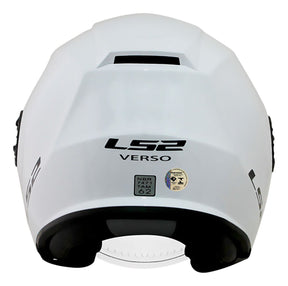 Capacete Ls2 Verso Monocolor Branco
