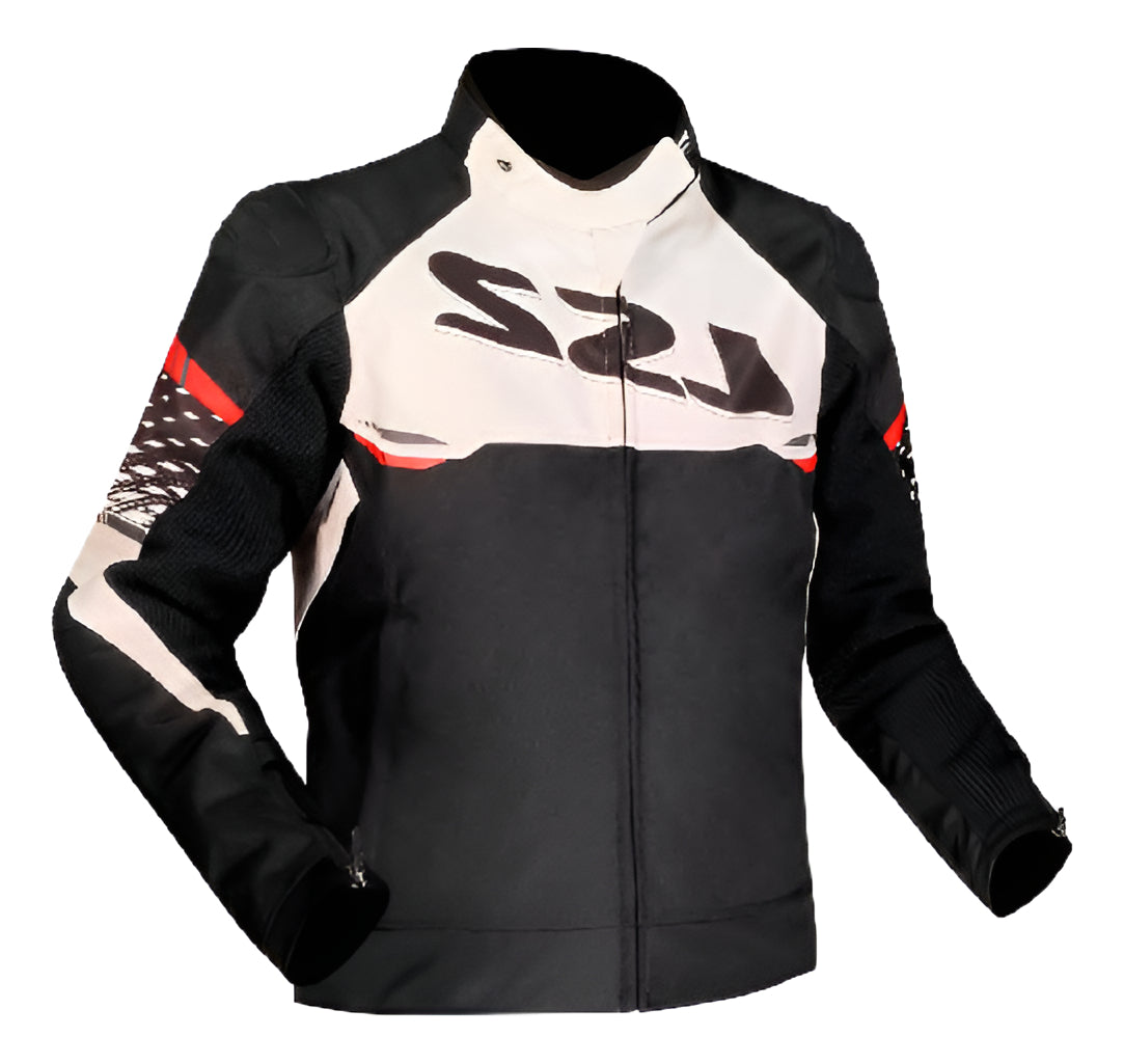 Jaqueta Ls2 Apex Preta Branca Vermelha