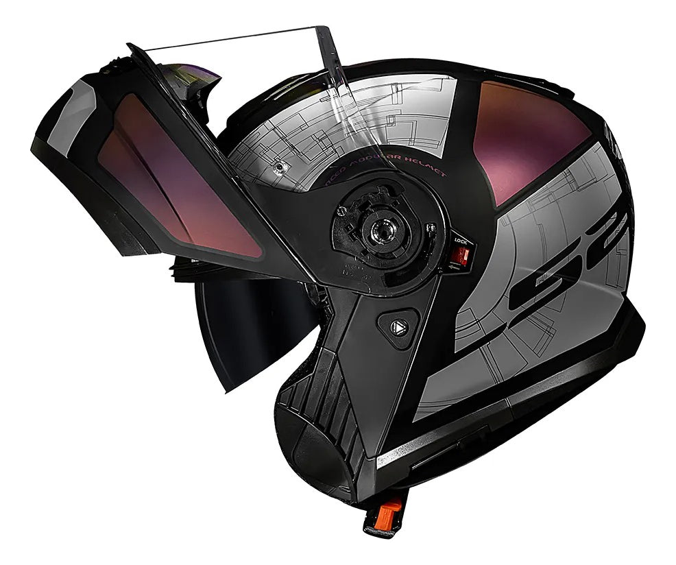 Capacete Ls2 Ff908 Strobe Ii Orion Preto Fosco Camaleão