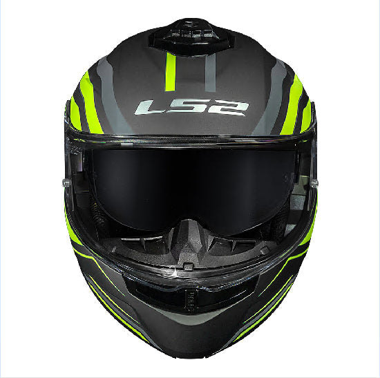 Capacete Ls2 Ff908 Strobe Ii Phantom Titanium Amarelo