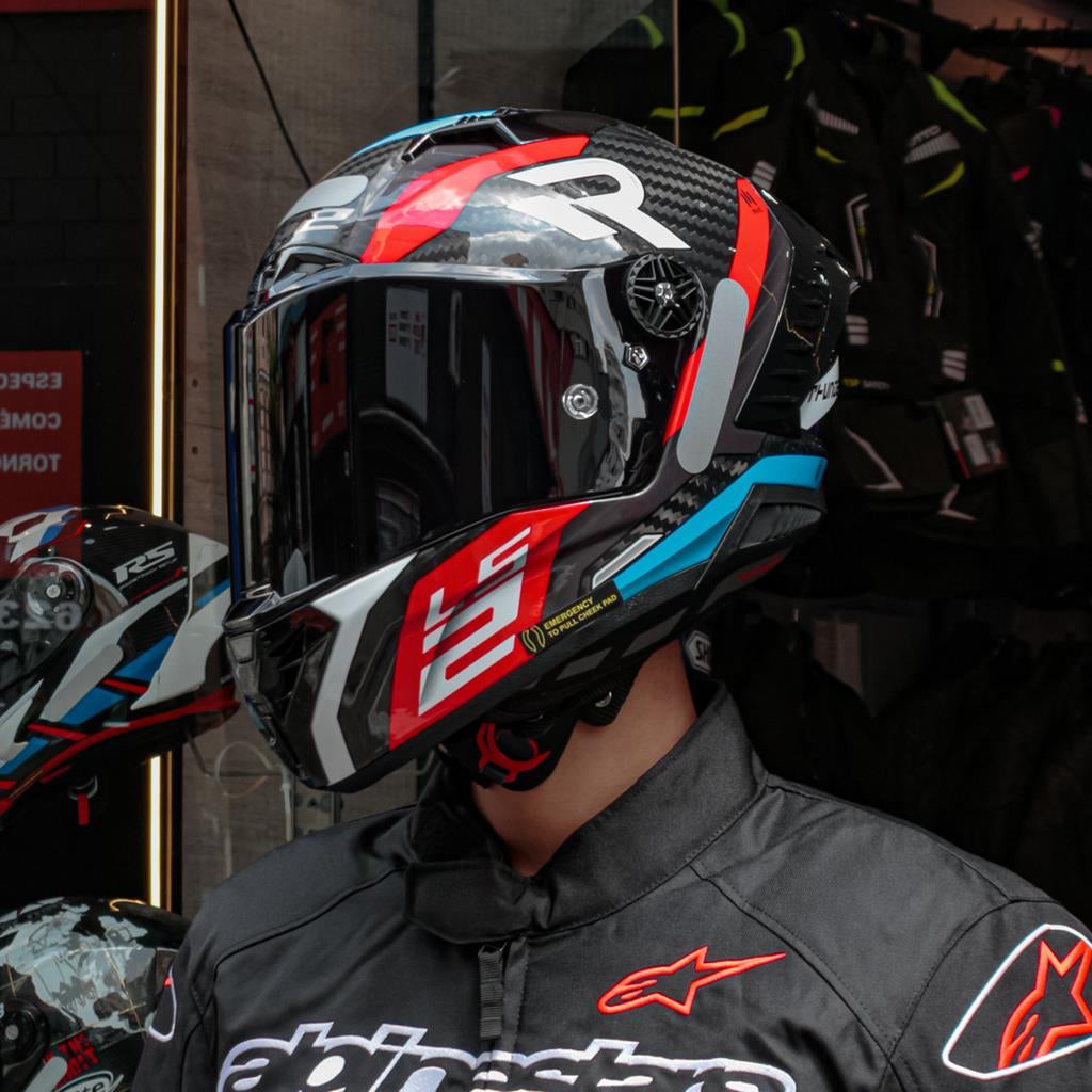 Capacete Para Pista Ls2 Ff805 Thunder C Supra Azul/vermelho
