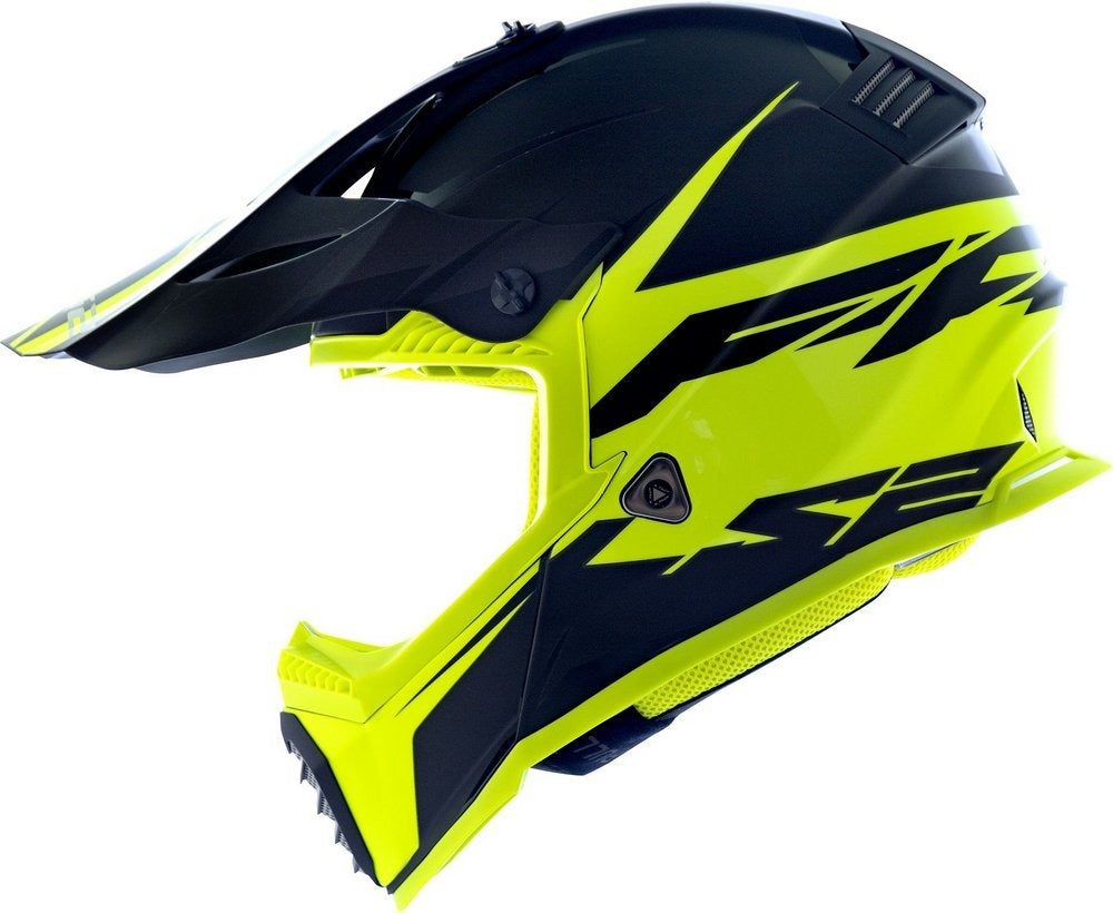 Capacete Ls2 Mx437 Fast Roar Amarelo Fosco Mx Cross Trilha