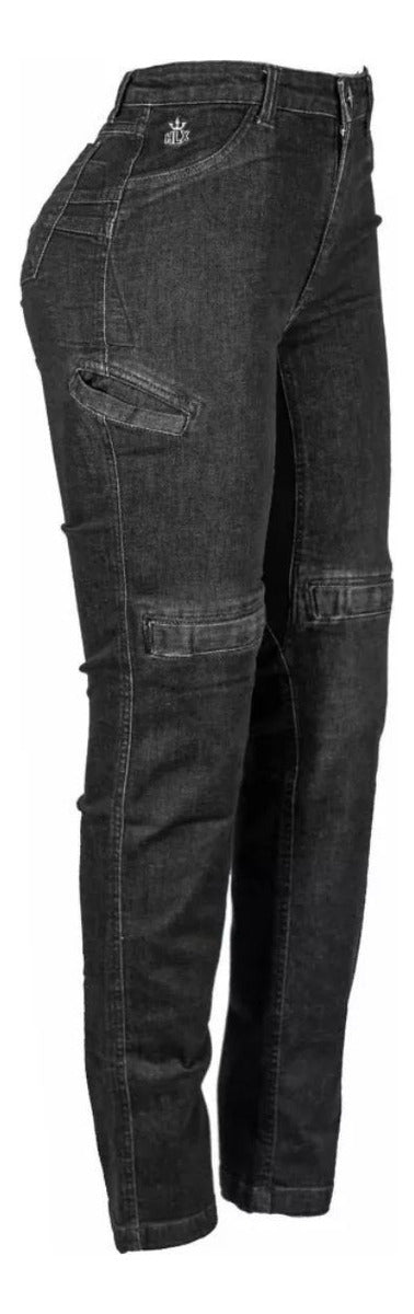 Calça Jeans Feminina Proteção Penelope Hlx Confort Preta