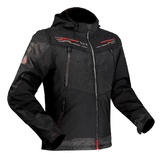 Jaqueta Ls2 Zirconium Preto Titanium Vermelho