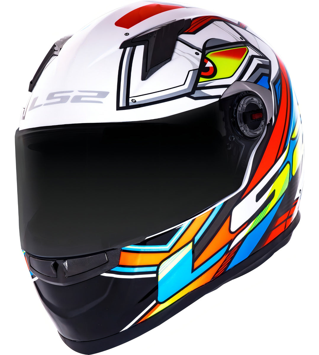 Capacete Ls2 Ff358 Classic Xdron Neon Orange Laranja X Dron