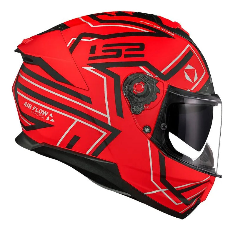 Capacete Ls2 Ff808 Stream Ii Maze Laranja Preto